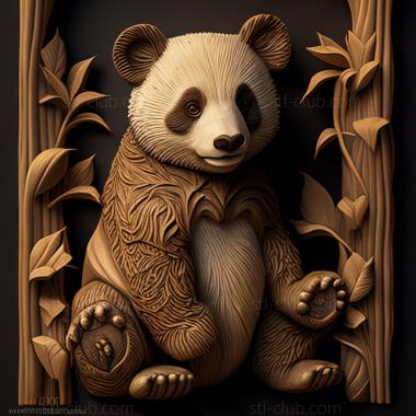 3D model st Lin Lin big panda famous animal (STL)